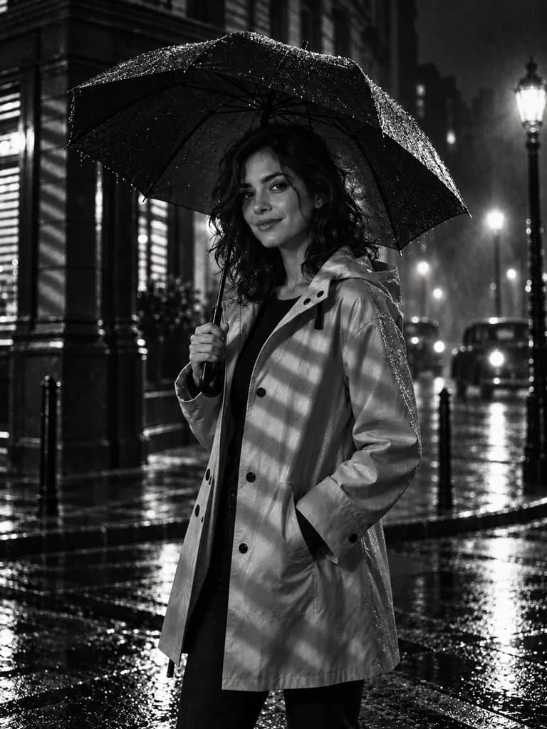 Look: noir black and white.