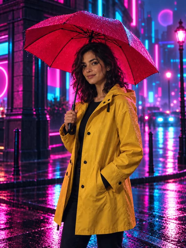 Look: neon cyberpunk.